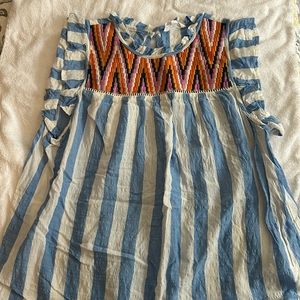 Breezy boho embroidered top